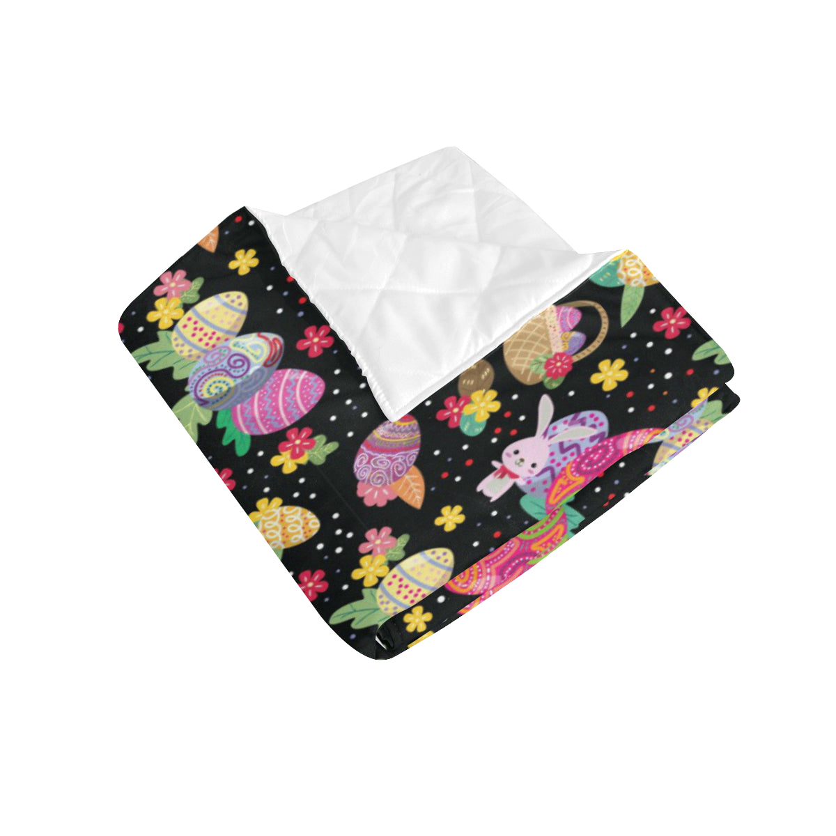 Easter Eggs Pattern Print Design RB06 Premium Quilt