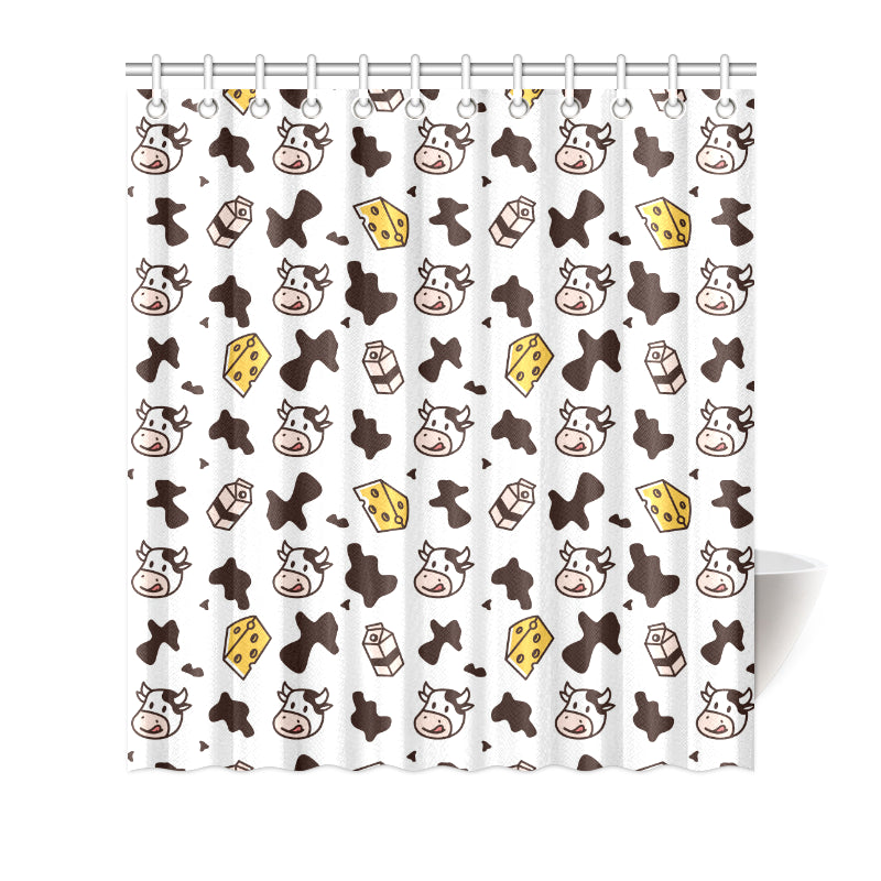 Cow Pattern Print Design 06 Shower Curtain