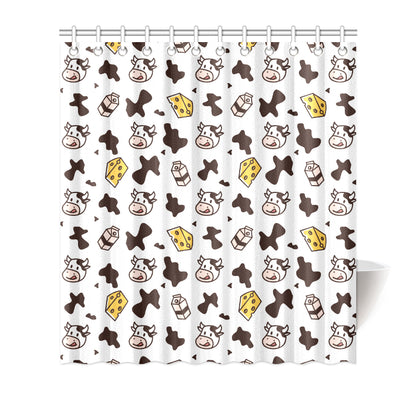 Cow Pattern Print Design 06 Shower Curtain
