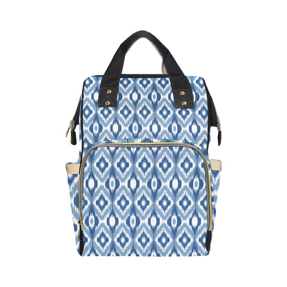 Ikat Pattern Print Design 03 Diaper Bag Backpack