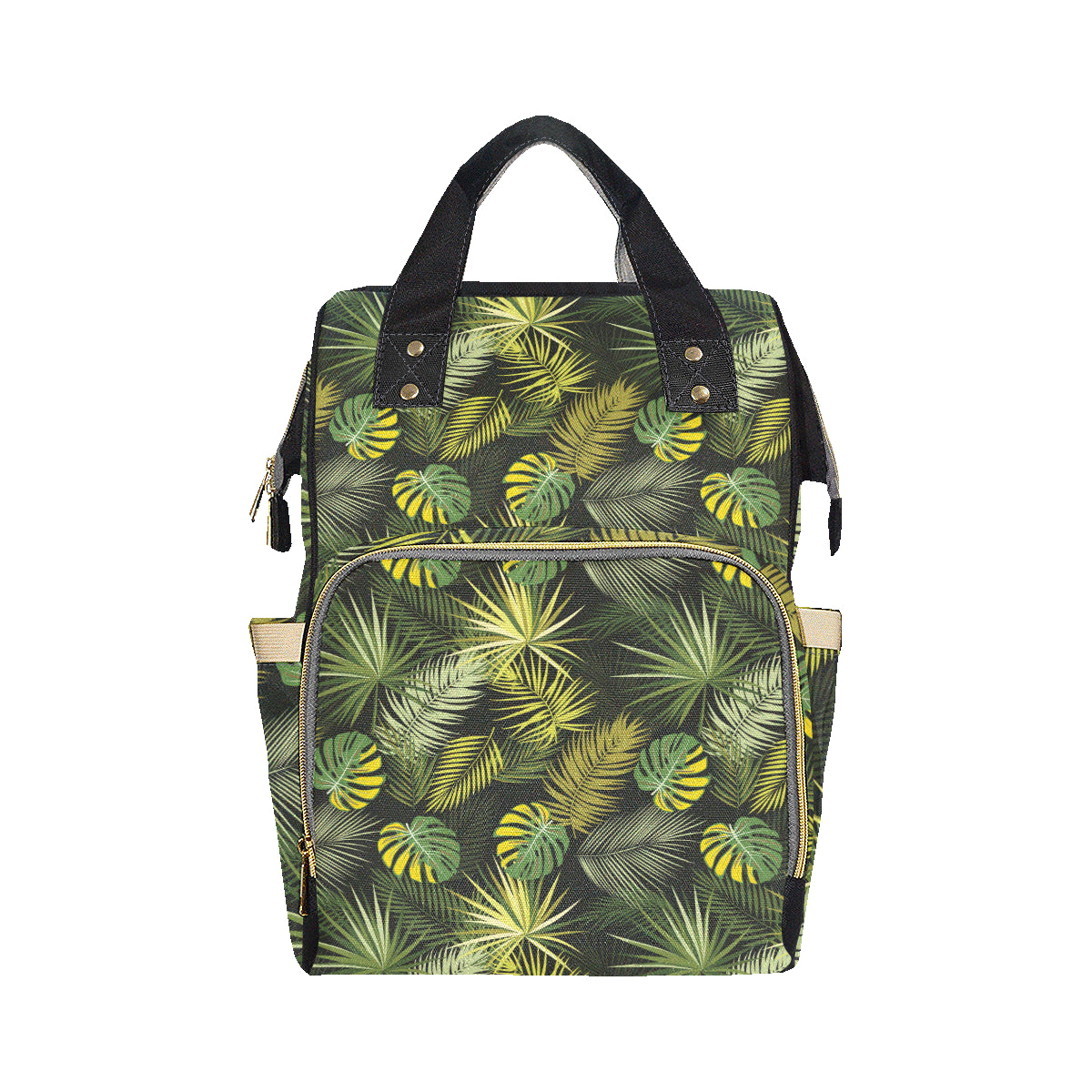 Palm Leaf Pattern Print Design A05 Diaper Bag Backpack