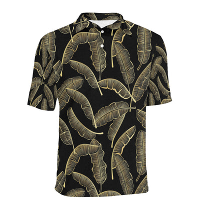 Banana Leaf Pattern Print Design BL07 Men Polo Shirt
