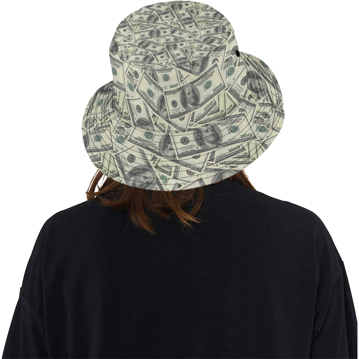 Dollar Pattern Print Design DO02 Unisex Bucket Hat