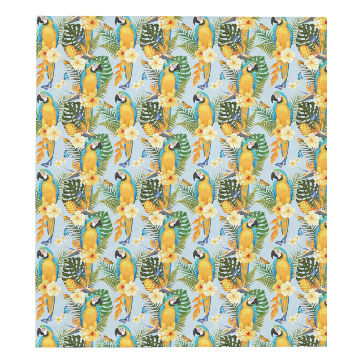 Parrot Pattern Print Design A04 Premium Quilt