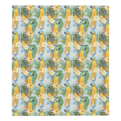 Parrot Pattern Print Design A04 Premium Quilt