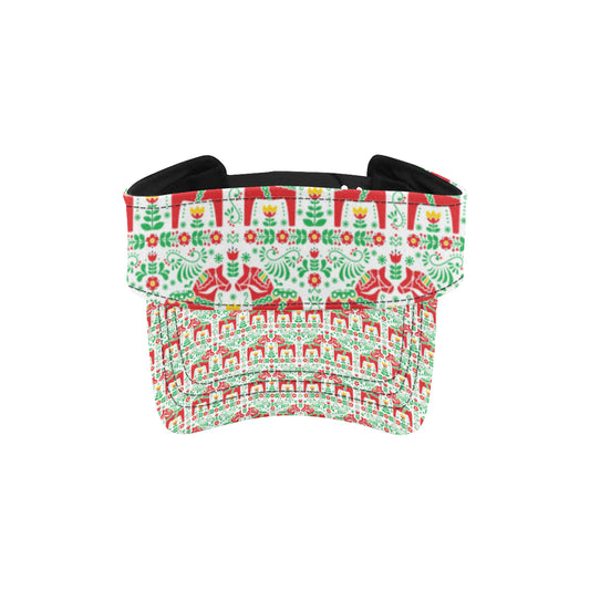 Swedish Dala Style Pattern Unisex Sun Visor