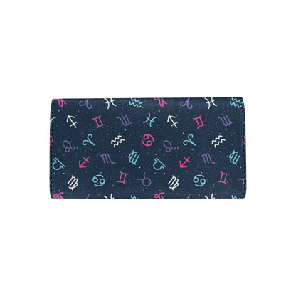 Constellation Pattern Print Design 04 Women's Trifold Wallet