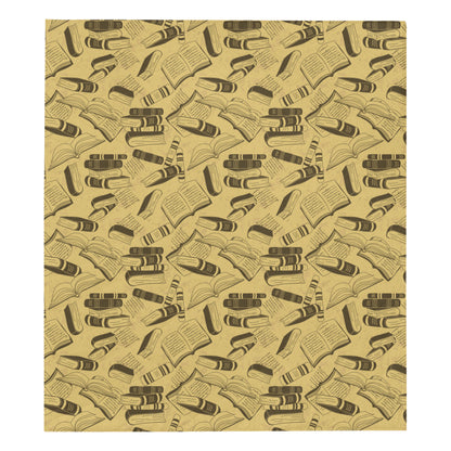 Book Pattern Print Design 02 Premium Quilt