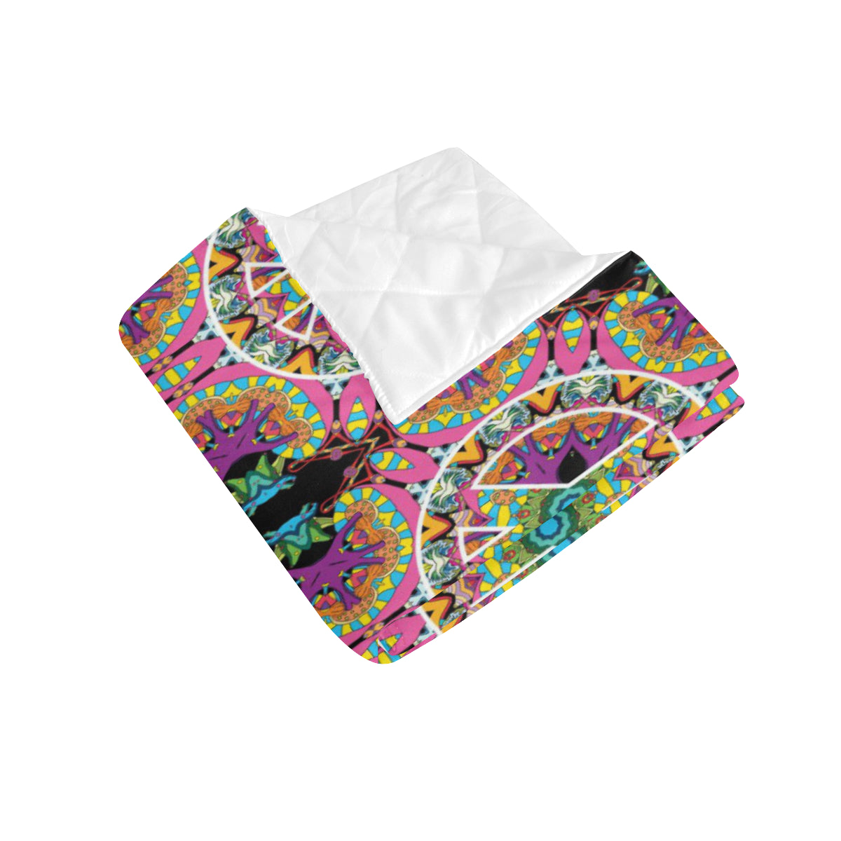 Peace Sign Pattern Print Design A03 Premium Quilt