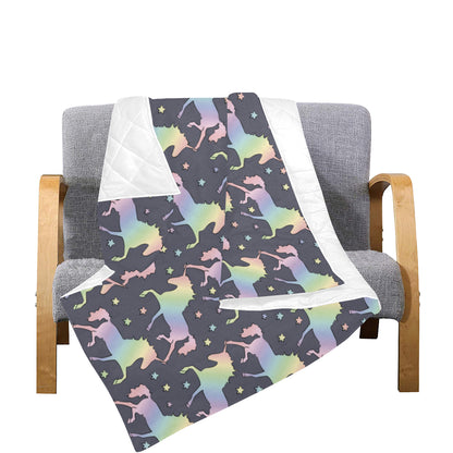 Rainbow Pattern Print Design A05 Premium Quilt