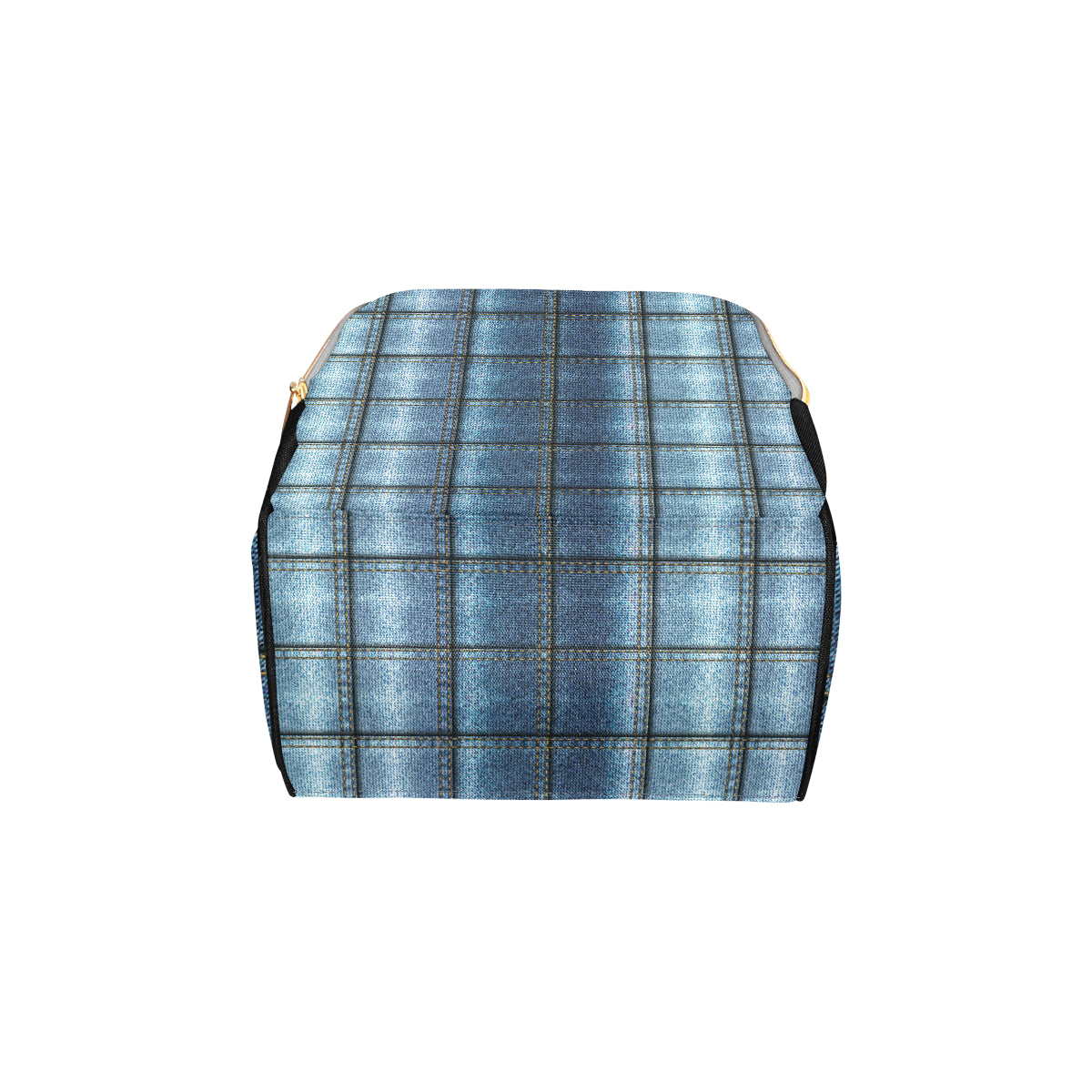 Jean Patchwork Pattern Print Design 02 Diaper Bag Backpack