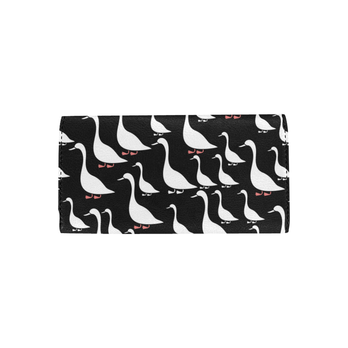 Goose Pattern Print Design 01 Women's Trifold Wallet
