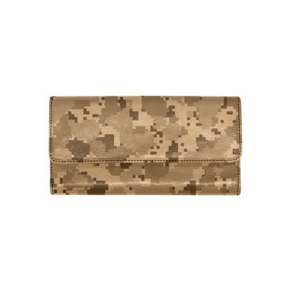 ACU Desert Digital Pattern Print Design 01 Women's Trifold Wallet