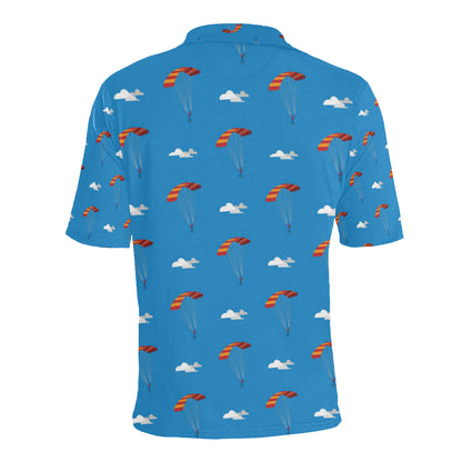 Skydiving Pattern Print Design 02 Men Polo Shirt