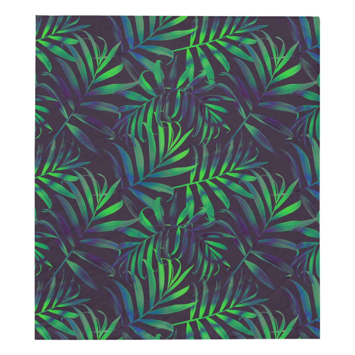 Palm Leaves Pattern Print Design PL01 Premium Quilt
