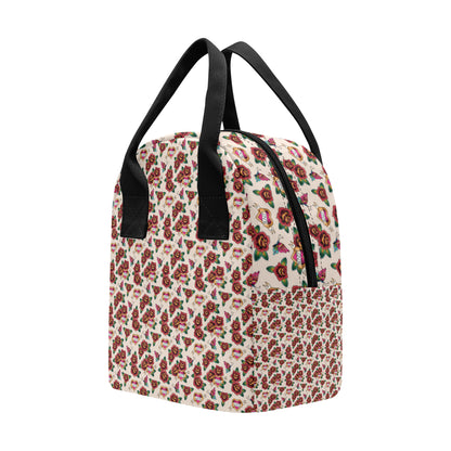 Old School Tattoo Rose Pattern Insulated Lunch Bag