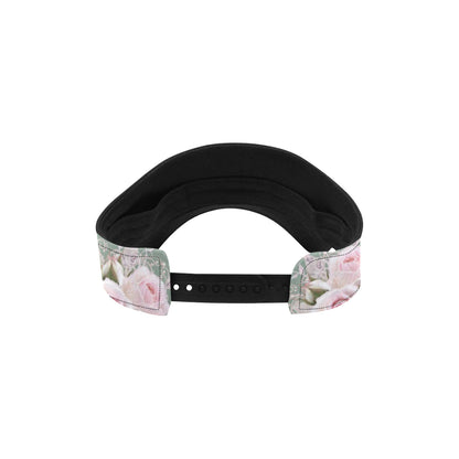 Rose White Pattern Print Design RO012 Unisex Sun Visor