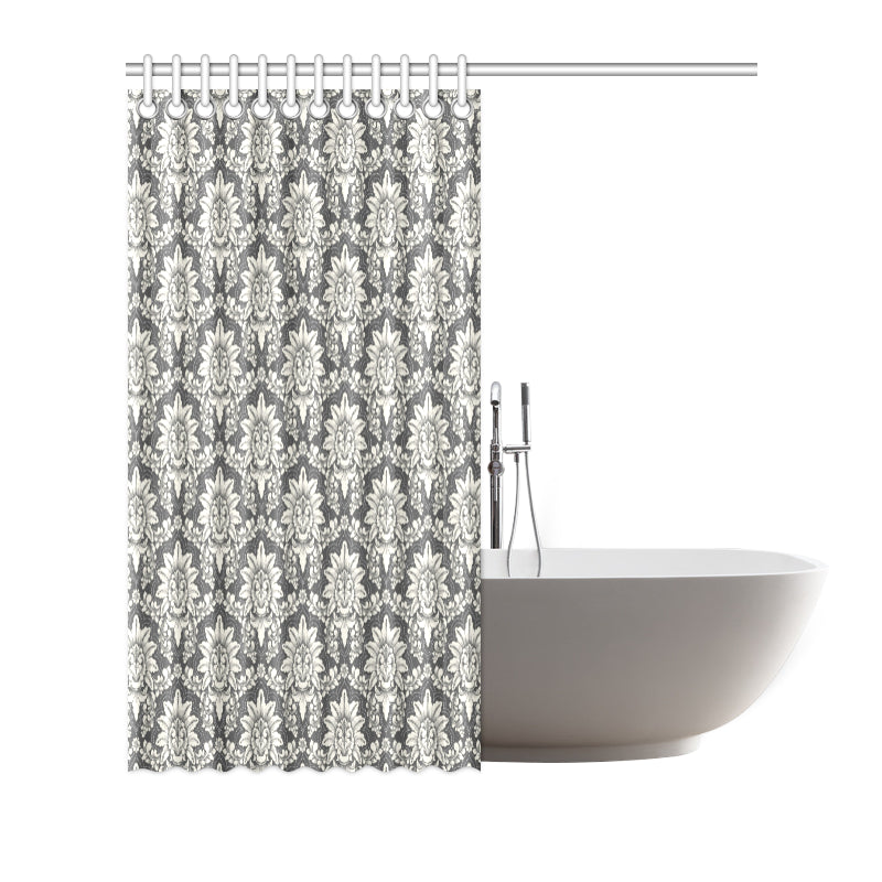 Damask Elegant Print Pattern Shower Curtain