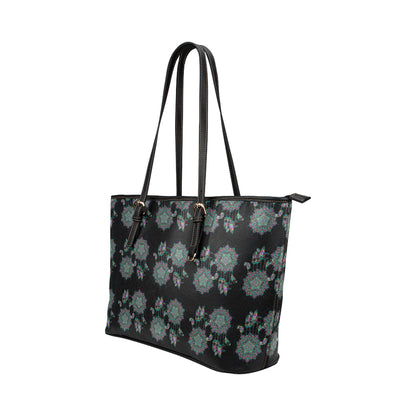Dream Catcher Colorful Hand Draw Leather Tote Bag
