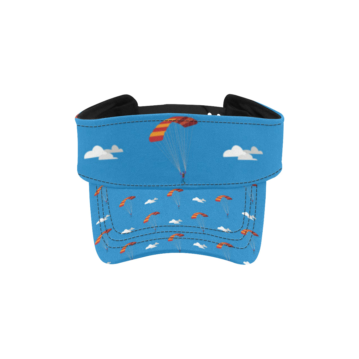 Skydiving Pattern Print Design 02 Unisex Sun Visor