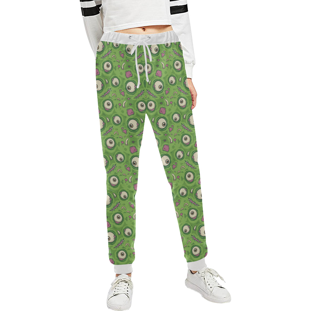 Zombie Eyes Design Pattern Print Unisex Sweatpants