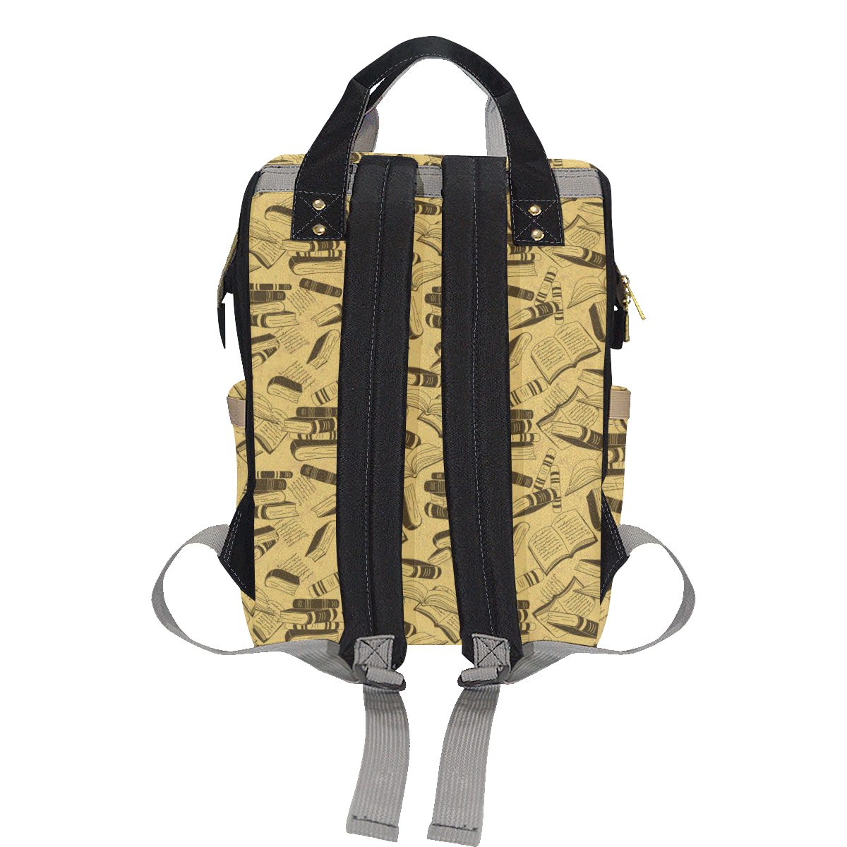 Book Pattern Print Design 02 Diaper Bag Backpack