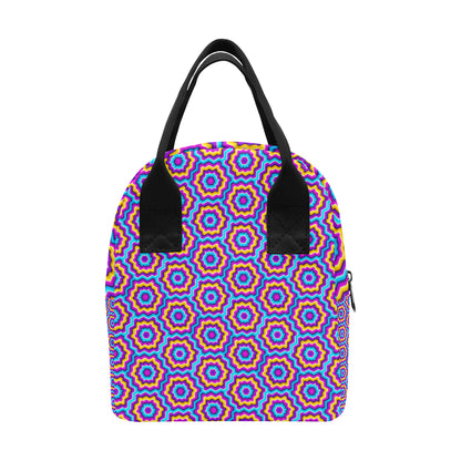 Optical illusion Techno Movement Insulated Lunch Bag