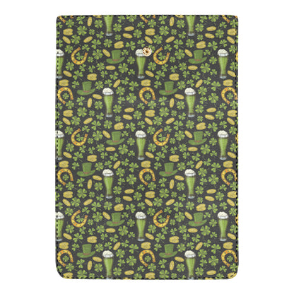 Clover St Patricks Pattern Print Design 03 Women's Trifold Wallet