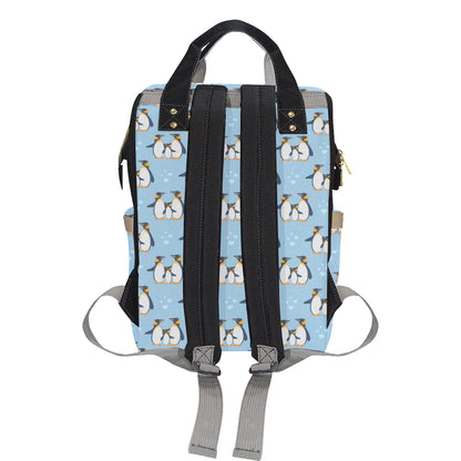 Penguin Pattern Print Design A04 Diaper Bag Backpack