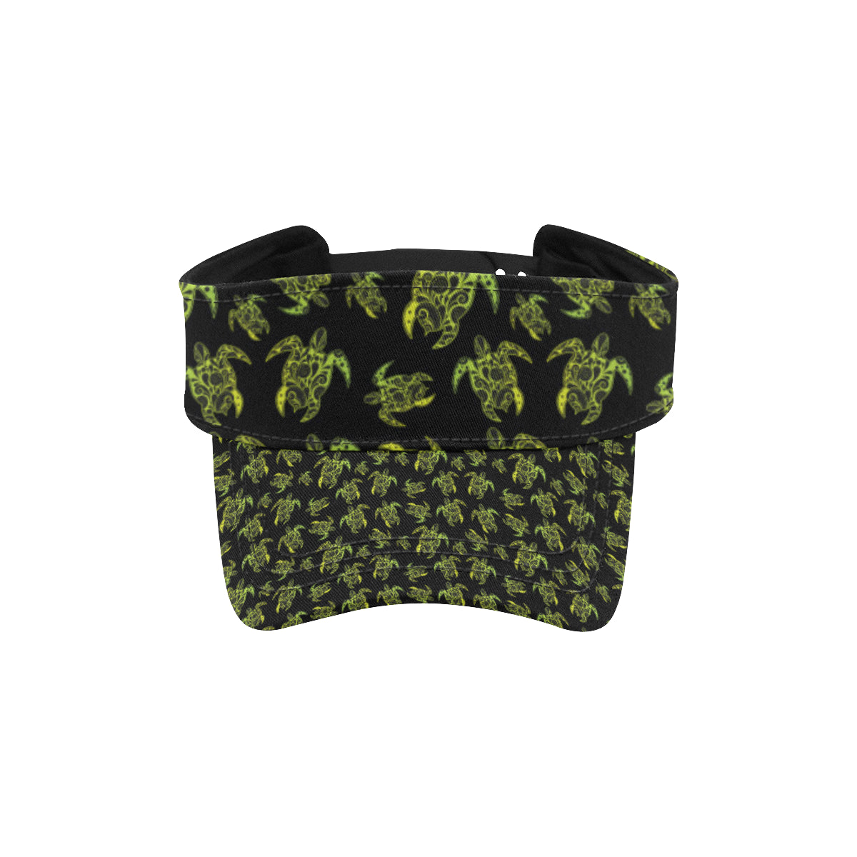 Green Tribal Turtle Polynesian Themed Unisex Sun Visor