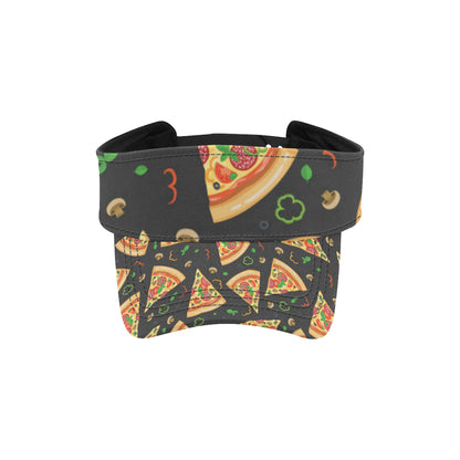 Pizza Pattern Print Design A02 Unisex Sun Visor