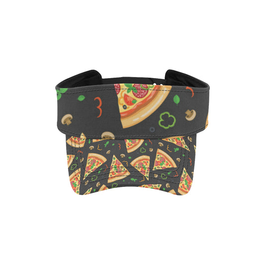 Pizza Pattern Print Design A02 Unisex Sun Visor