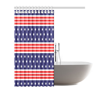 Patriotic Pattern Print Design A04 Shower Curtain