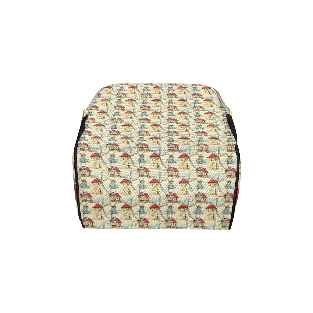 Windmill Pattern Print Design 01 Diaper Bag Backpack
