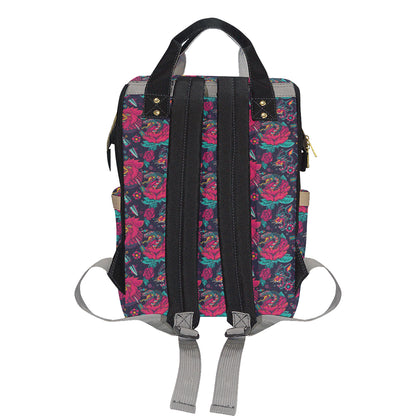 Old School Tattoo Print Diaper Bag Backpack