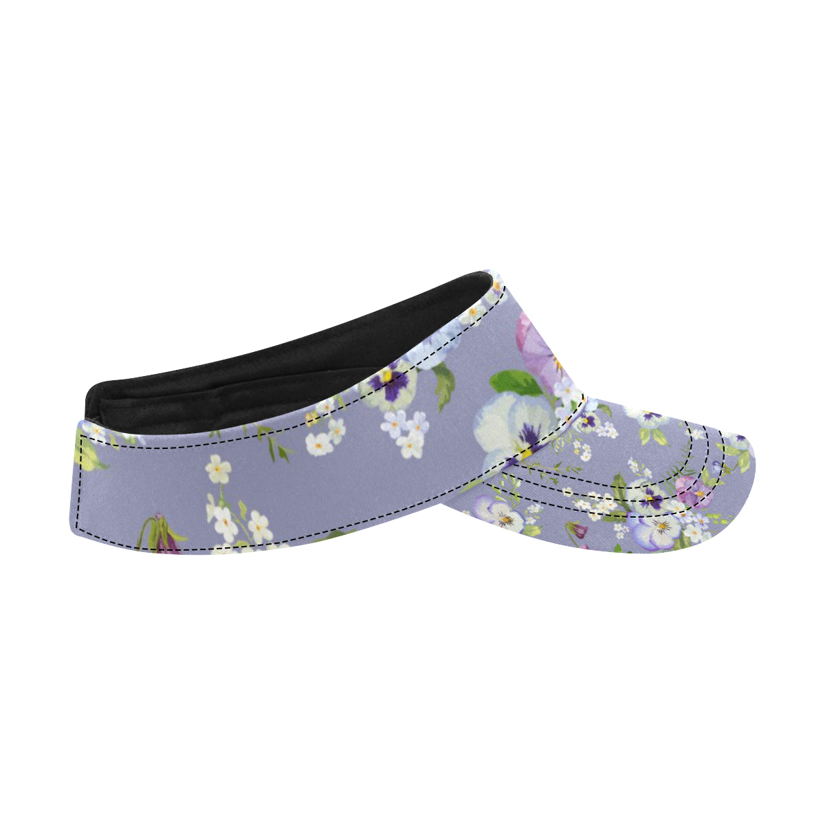 Pansy Pattern Print Design PS05 Unisex Sun Visor