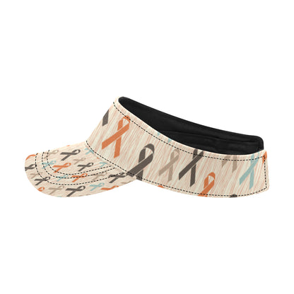 Cancer Awareness Pattern Print Design 01 Unisex Sun Visor