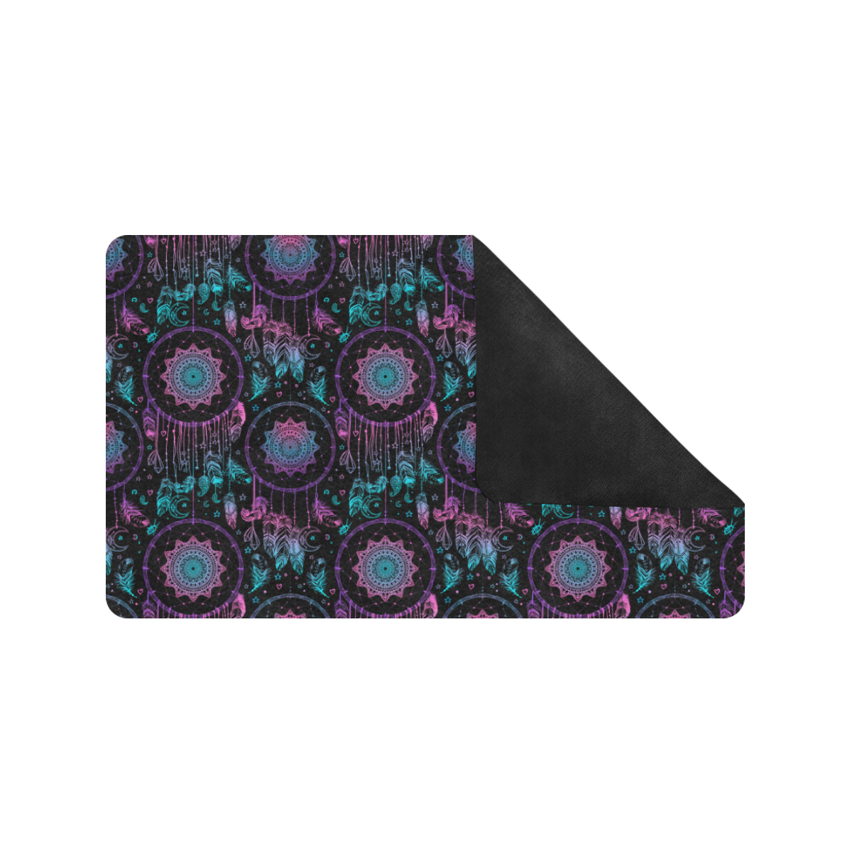 Dream catcher boho mandala Rubber Doormat