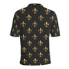 Fleur De Lis Gold Pattern Print Design 03 Men Polo Shirt