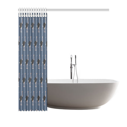 Ostrich Pattern Print Design 04 Shower Curtain