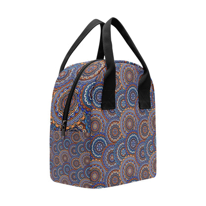 Mandala Boho Chic Design Print Insulated Lunch Bag
