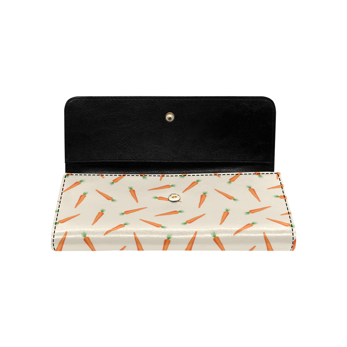 Carrot Pattern Print Design 07 Women's Trifold Wallet