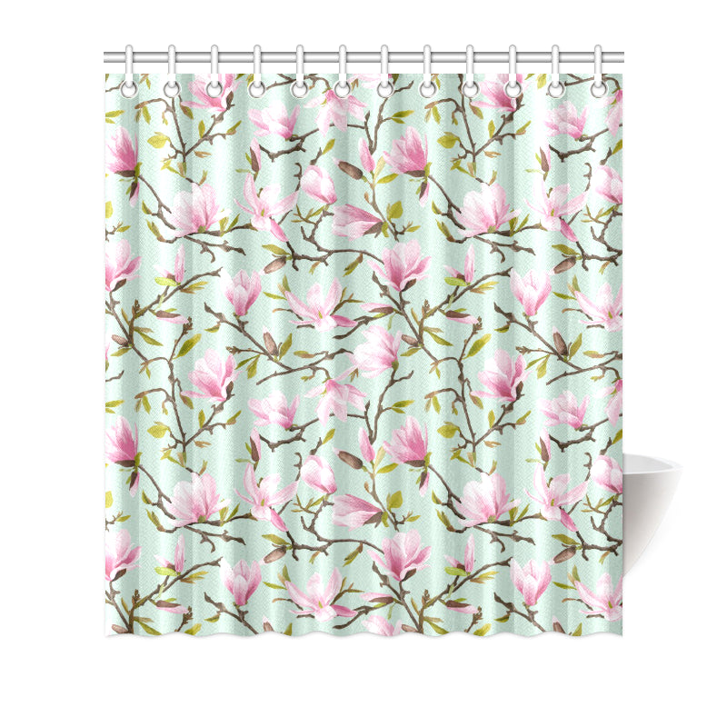 Magnolia Pattern Print Design MAG04 Shower Curtain