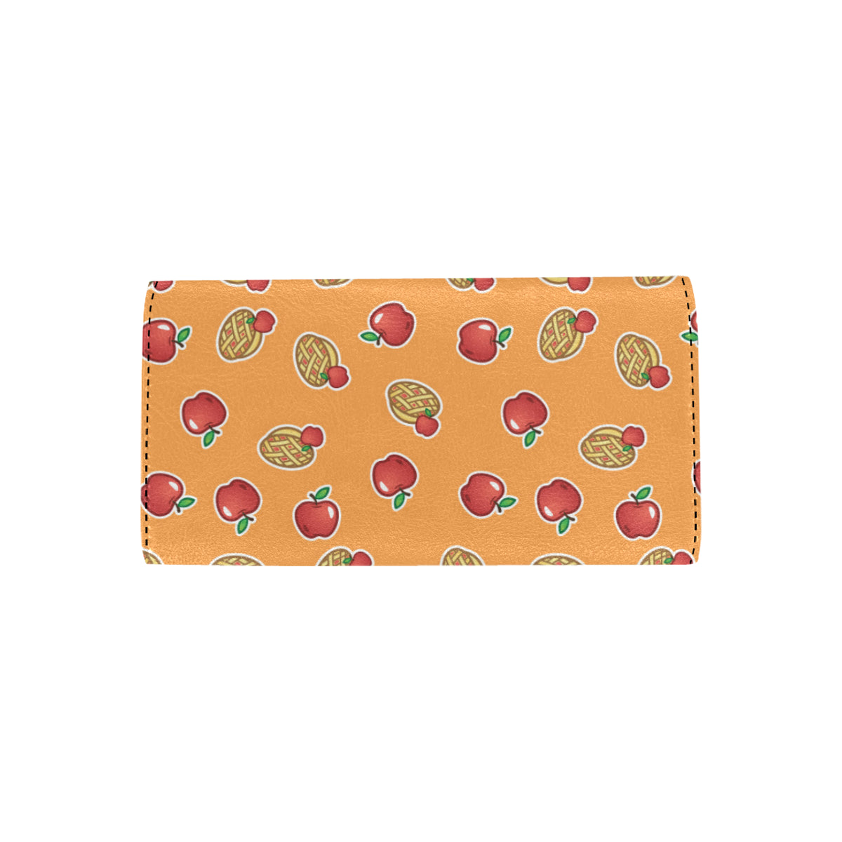 Apple Pie Pattern Print Design 02 Women's Trifold Wallet