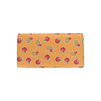Apple Pie Pattern Print Design 02 Women's Trifold Wallet