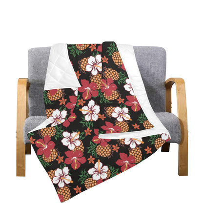 Hawaiian Themed Pattern Print Design H013 Premium Quilt