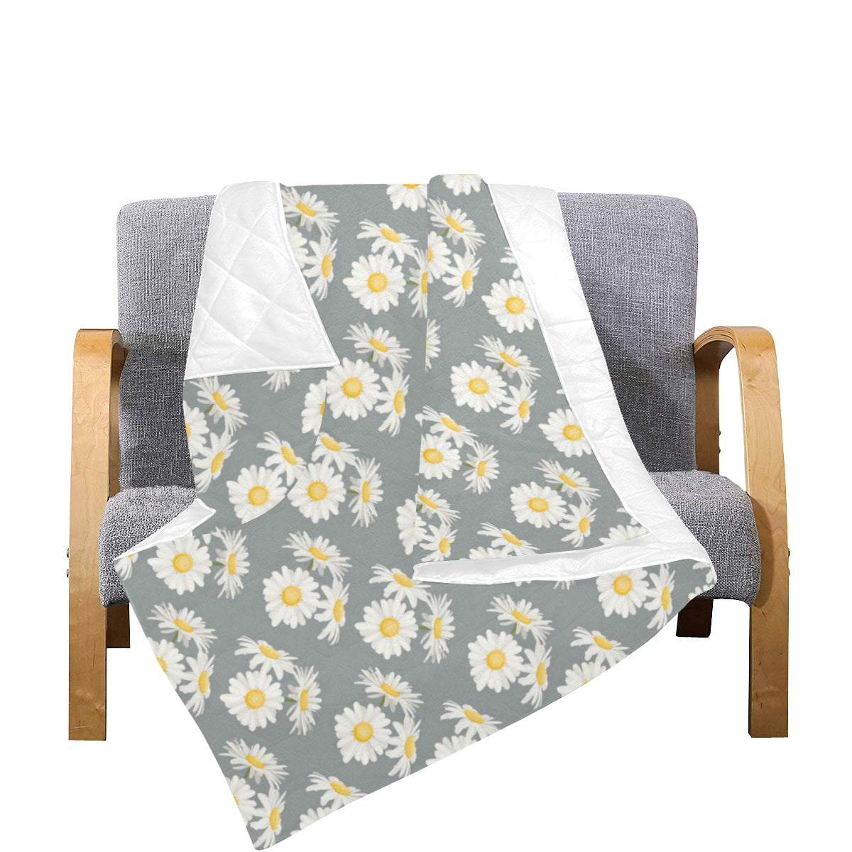 Daisy Pattern Print Design DS09 Premium Quilt