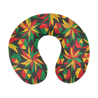 Rastafarian Pattern Print Design A03 U-Shaped Travel Neck Pillow