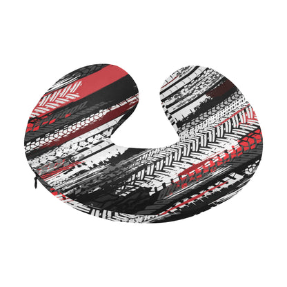 Racing Pattern Print Design A03 U-Shaped Travel Neck Pillow