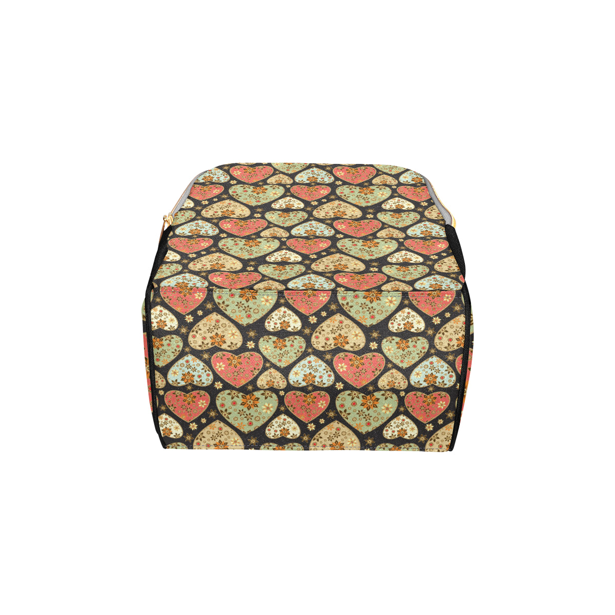 Heart Boho Pattern Print Design HE04 Diaper Bag Backpack